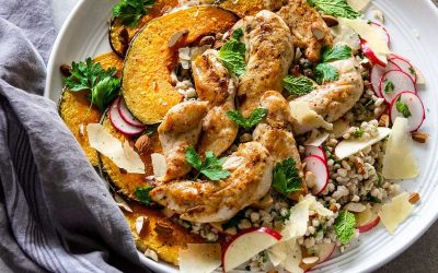 Chicken, Barley and Pumpkin Salad