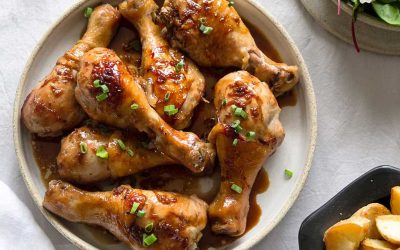 Guinness, Honey and Soy Marinated Chicken Drumsticks