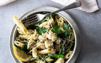 Chicken, Asparagus and Lemon Penne Pasta