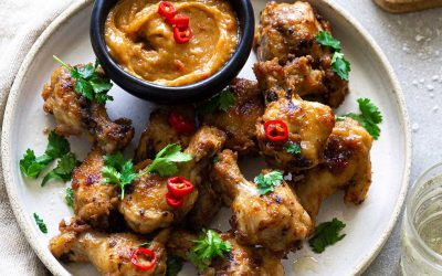 Sticky Satay Chicken Nibbles
