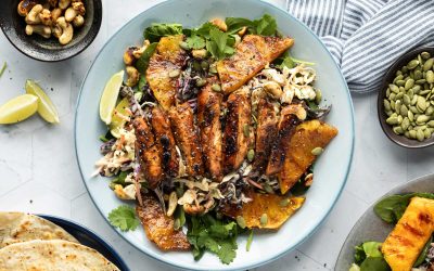 Sticky & Sweet Honey Chicken with Pineapple Slaw