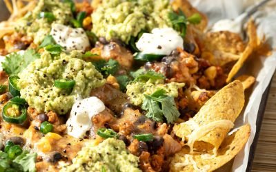 Tray Bake Chicken Nachos