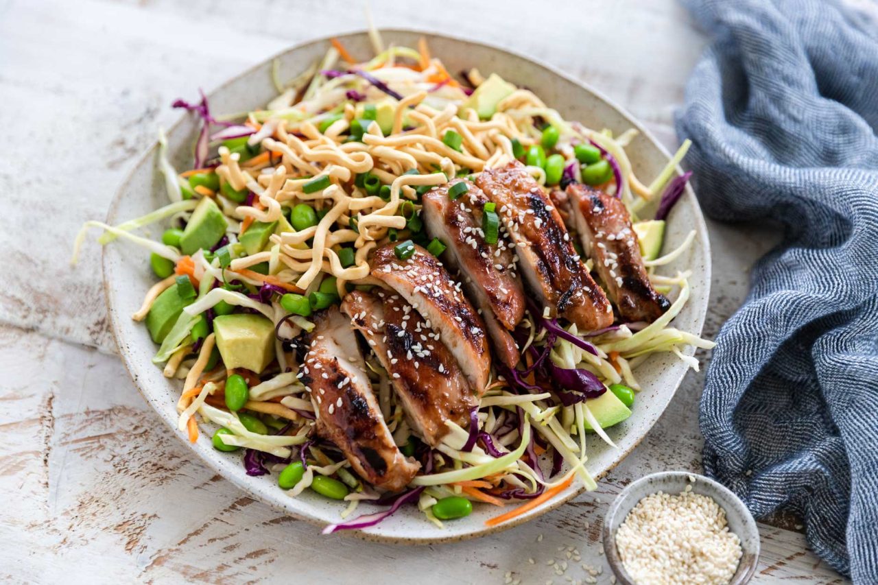 BBQ Chicken Noodle Salad Chicken Dinner NZ