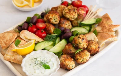 Greek Chicken Cocktail Meatballs