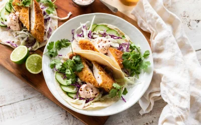 Spiced Crunchy Chicken Tacos