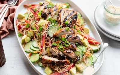 Miso Chicken Noodle Salad